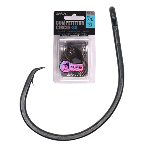 BKK Fishing Hooks - Competition Light Wire Circle  