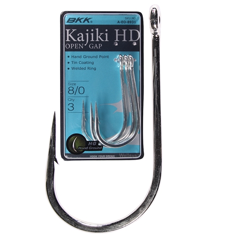 BKK Fishing Hooks - KAJIKI Heavy Duty Open Gap Trolling Hook