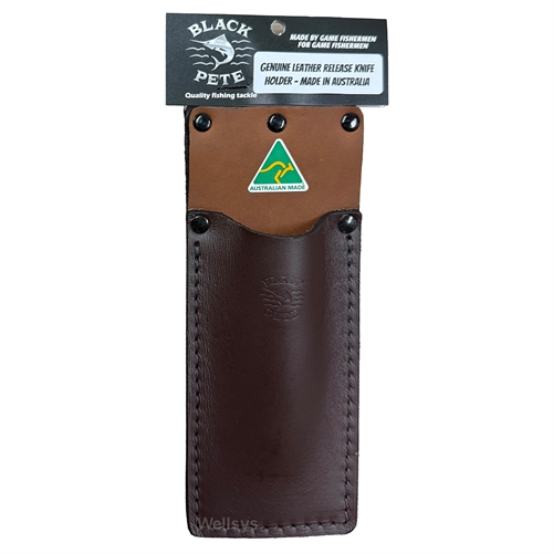 Black Pete Game Fishing  LEATHER RELEASE KNIFE HOLDER 