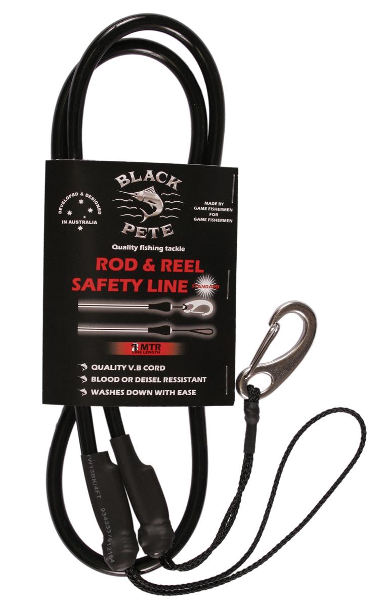 Black Pete Game Fishing Standard Rod & Reel SAFETY LINES