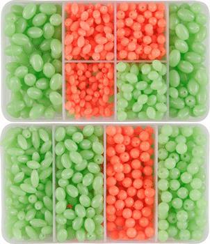 300 x Soft Lumo Glow Beads Bulk Multi Pack Fishing Tackle