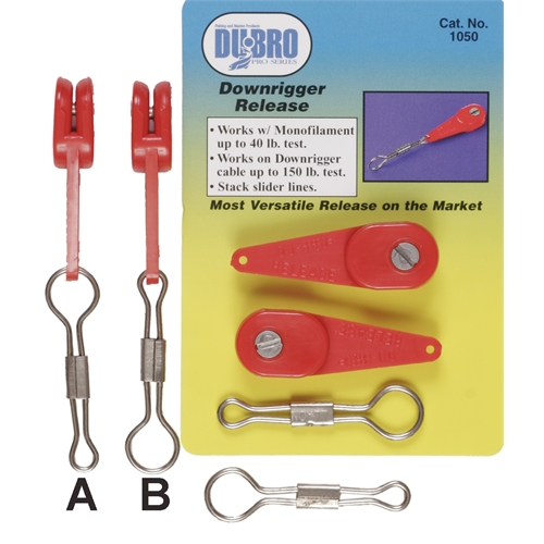 DuBro Fishing Downrigger Line Release Clips Pkt/4