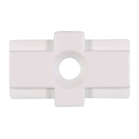 White Connector Piece Pkt/2