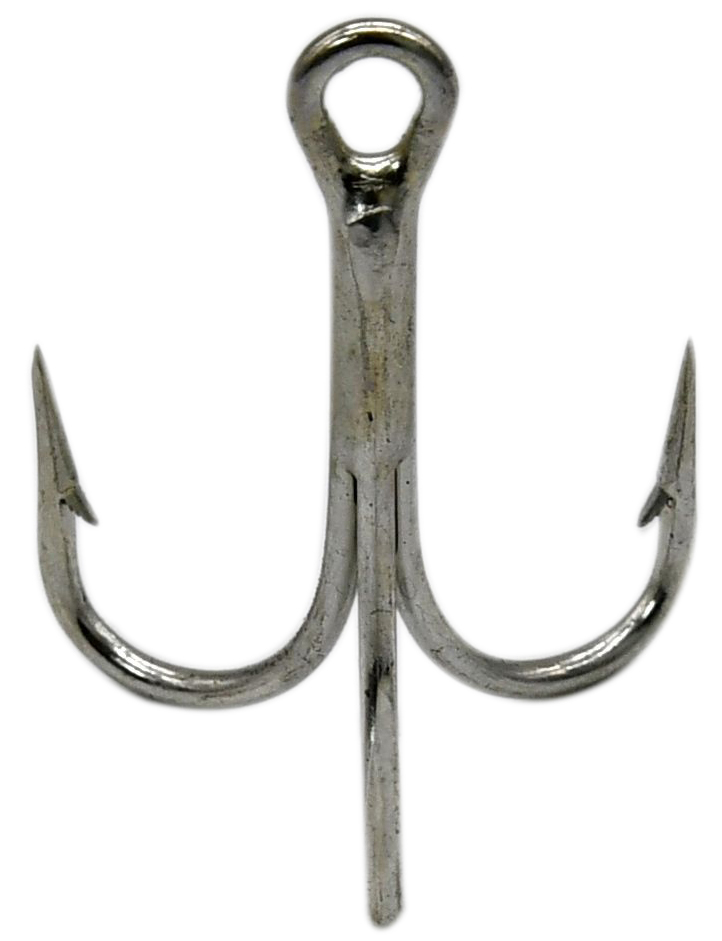 EAGLE CLAW 4X Treble Fishing Hooks Pkt 50