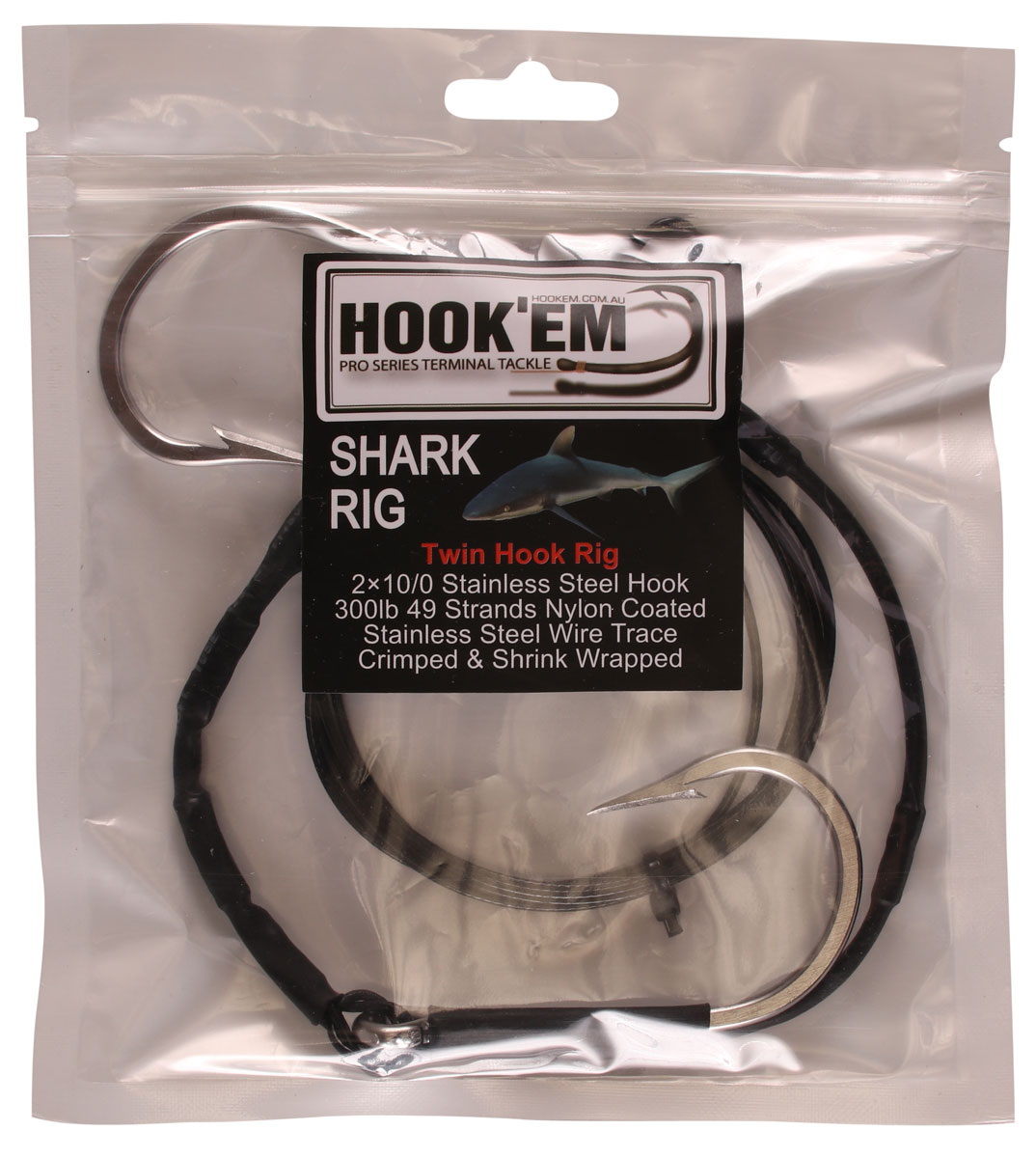 Hookem Fishing DOUBLE HOOK SHARK RIG