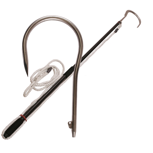 Hookem Fishing - FLYING GAFFS With Aluminium Handle & Rope