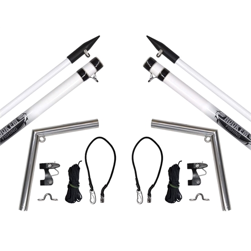 Hookem Fishing OUTRIGGER SET - ECONOMY BASE & FIBREGLASS POLES