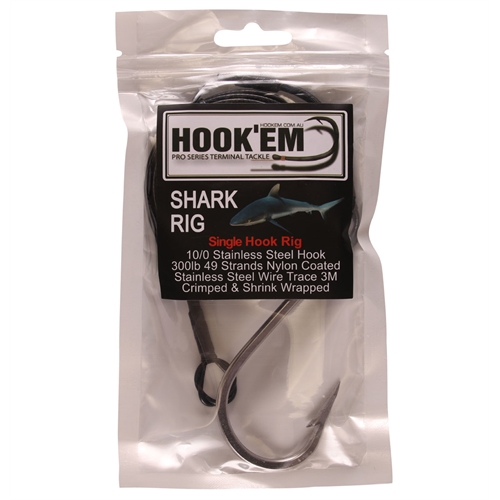 Hookem Fishing SHARK RIG - SINGLE HOOK