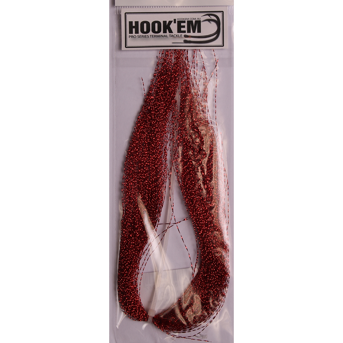 Hookem Tinsel Flash Hair Length 300mm Pkt