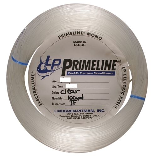 Lindgren-Pitman PRIMELINE MONOFILAMENT CLEAR 100yds