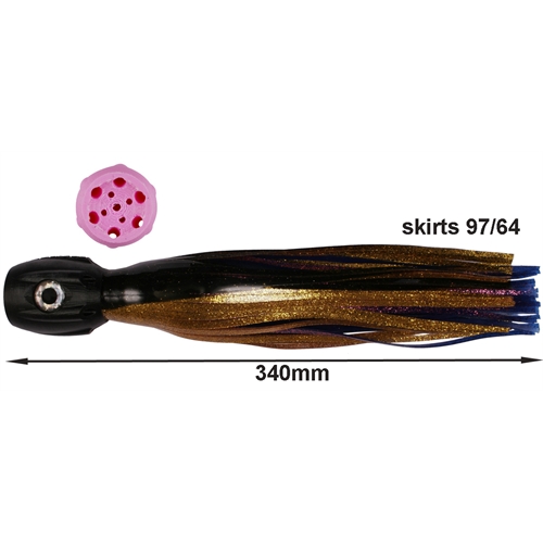 Lured3D Skirted Trolling Lure - MAXIMUS 12.5 