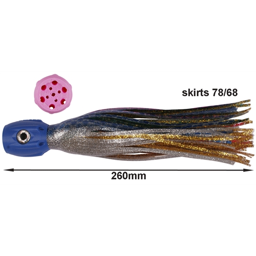 Lured3D Skirted Trolling Lure - MAXIMUS 9.5 
