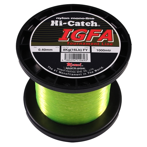 MOMOI Fishing Line IGFA HI-CATCH MONO Fluro YELLOW