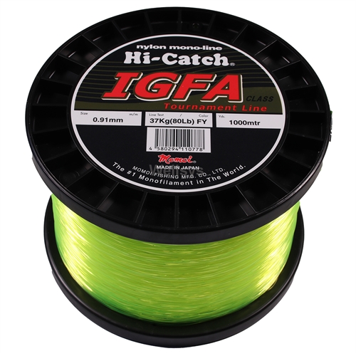 MOMOI Fishing Line IGFA HI-CATCH MONO Fluro YELLOW