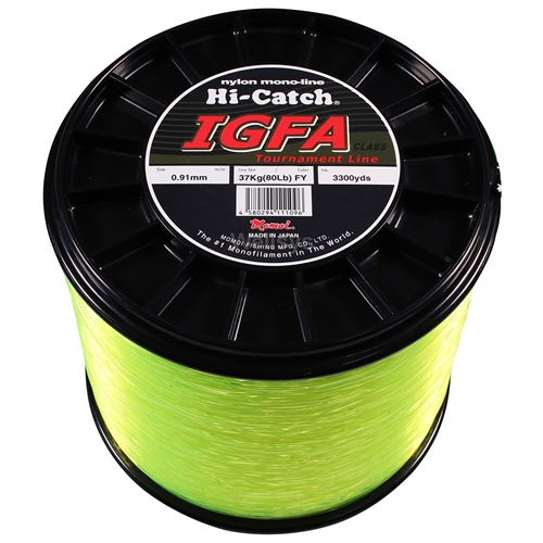 MOMOI Fishing Line IGFA HI-CATCH MONO Fluro YELLOW