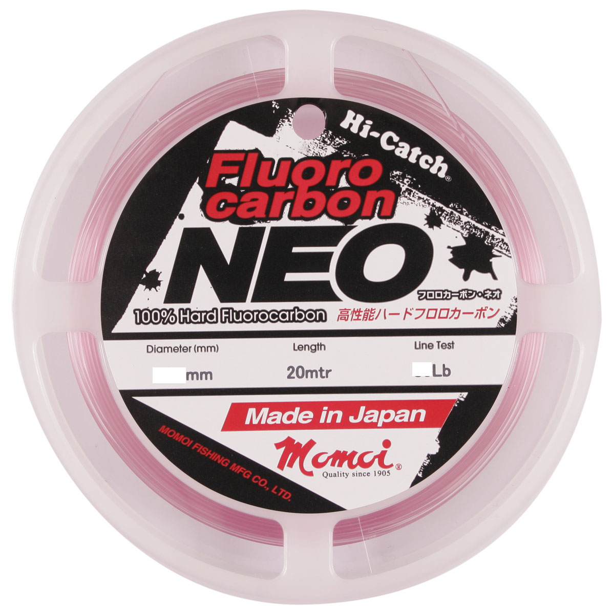 Momoi Hi-Catch NEO Pink FLUOROCARBON Leader 20m