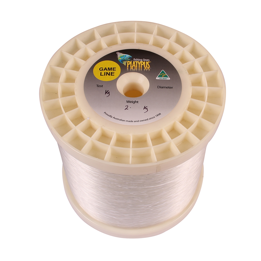 PLATYPUS IGFA Game Fishing Line CLEAR BULK Spool 2kg