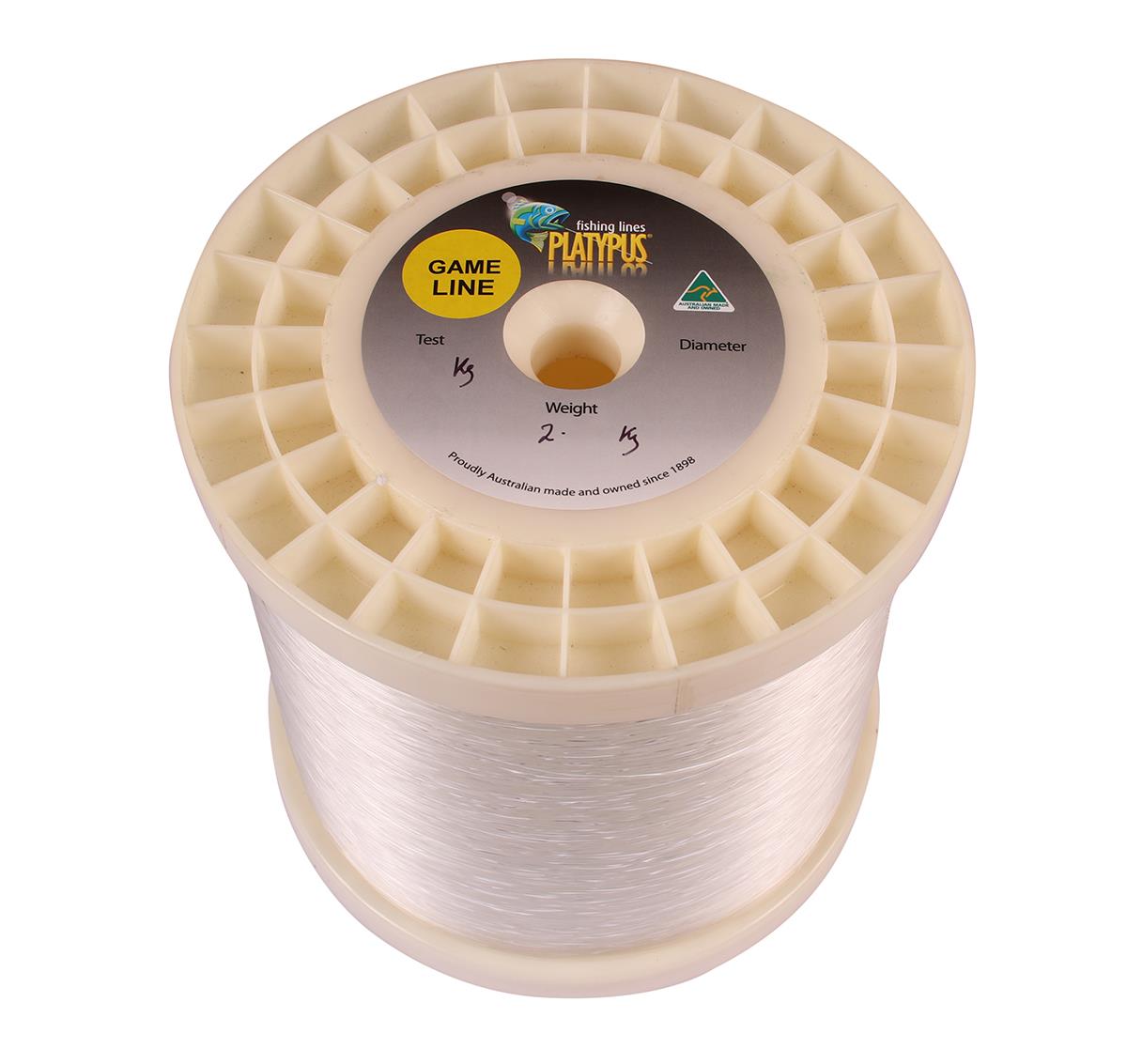 PLATYPUS IGFA Mono Game Fishing Line CLEAR BULK Spool 2kg