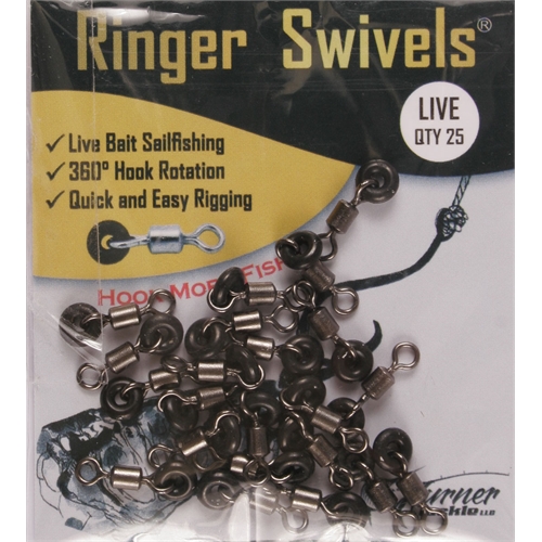 Ringer Fishing Swivels - LIVE BAIT RIGGING Pkt/25