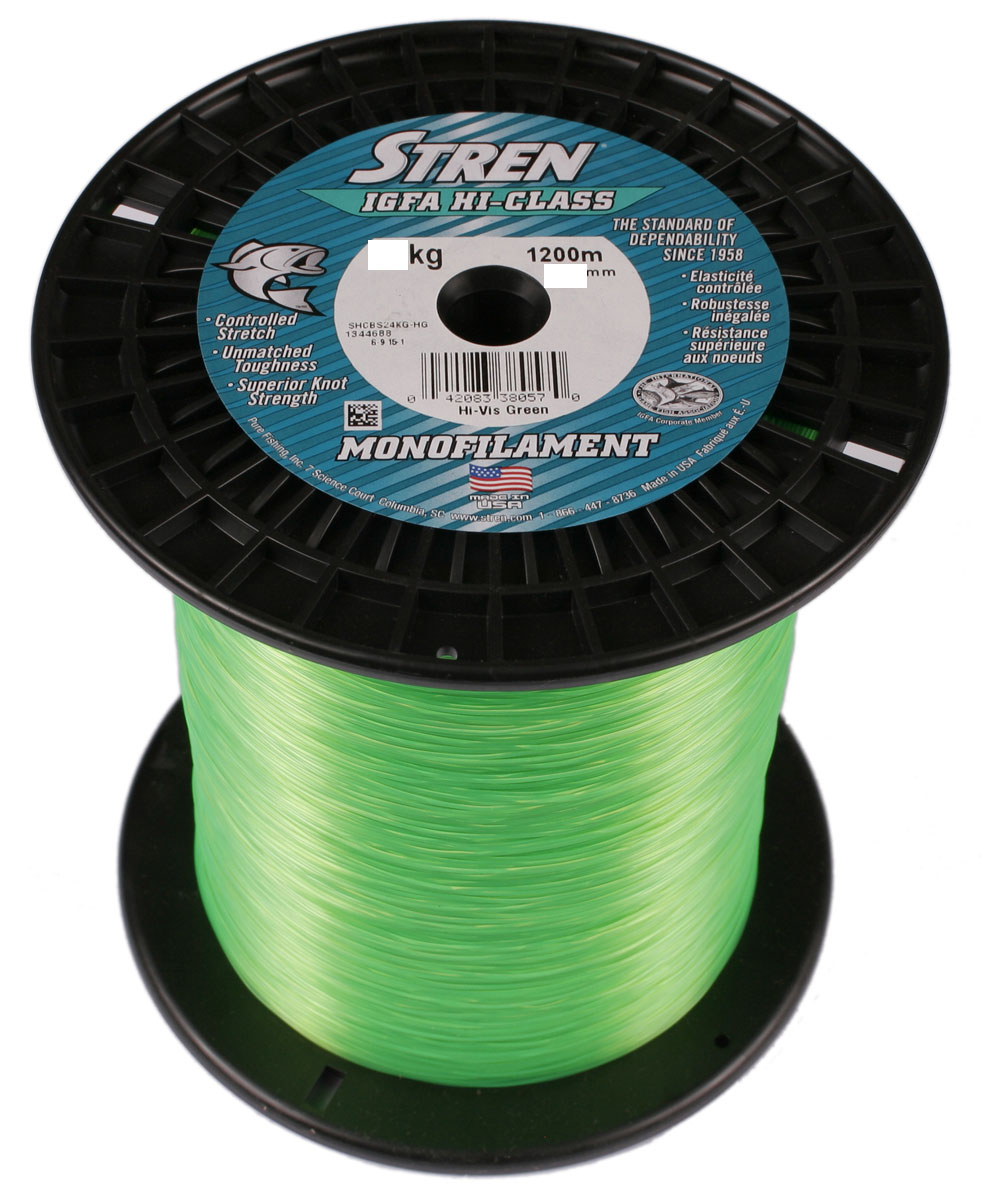 STREN Fishing Line - IGFA MONO HI-VIS GREEN