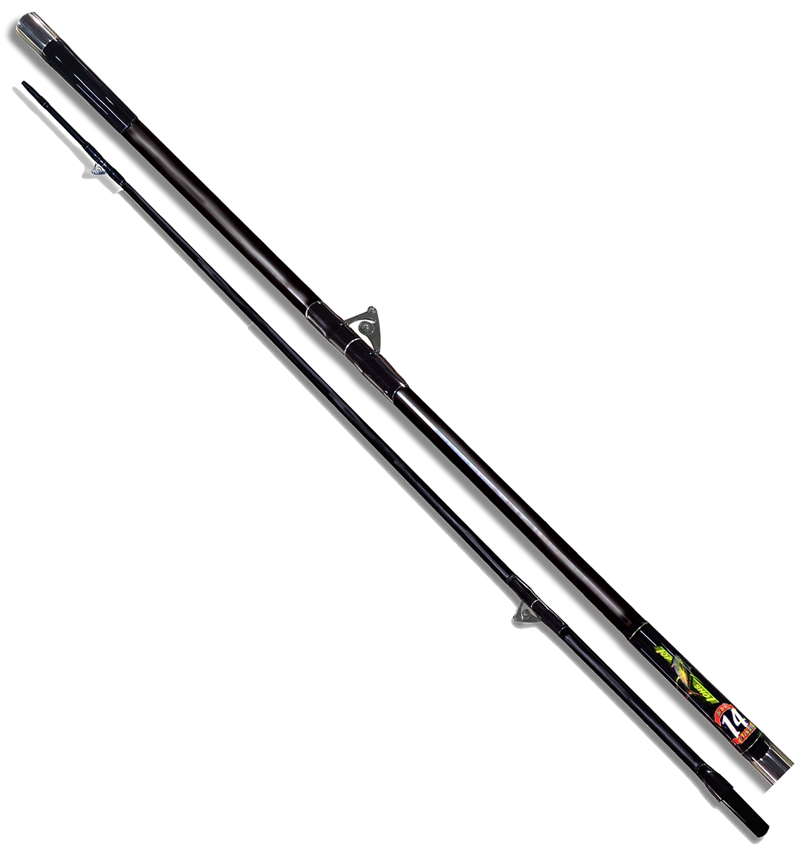 TOP SHOT Game Fishing Black Fibreglass OUTRIGGER POLES