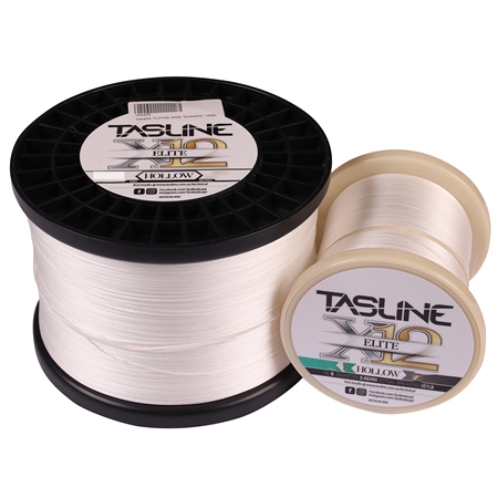 Tasline Elite HOLLOW CORE White Braid