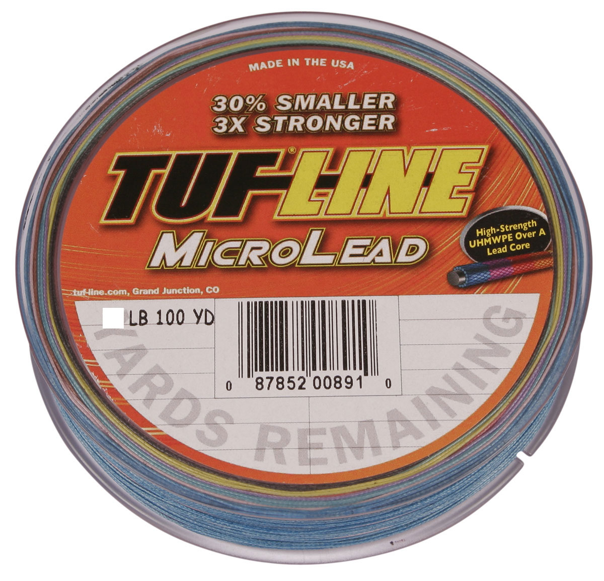 Tuf-Line MICRO Lead Core Fishing Line 18lbs 100yds - 91.4m