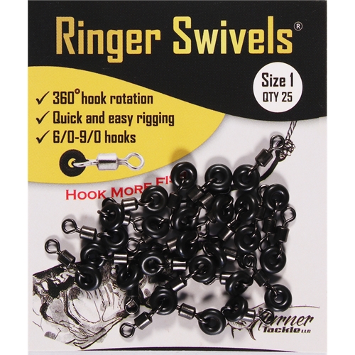 Turner Fishing Tackle - RINGER SWIVELS for Bait Rigging 