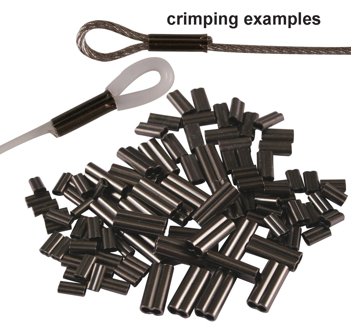 Wellsys Double (Figure 8) Copper Fishing Crimps (Sleeves)