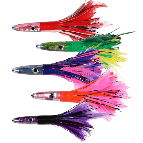 Wellsys Feather & Tinsel Bluefin Tuna Lure Set