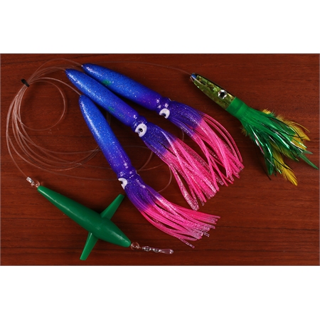 Squid Blue/Purple/Pink - Hummingbird Green - Lure Green/Yellow