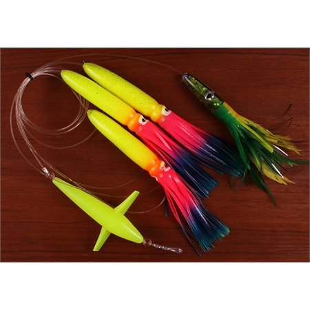 Squid Rainbow - Hummingbird Yellow - Lure Green/yellow/orange
