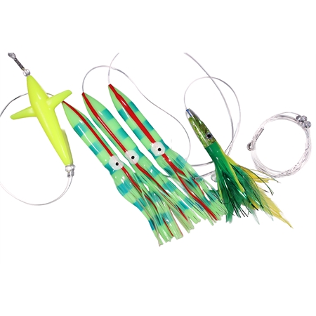 Squid Lumo - Hummingbird Yellow - Lure Green/yellow/orange