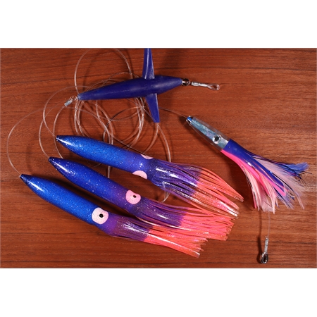 Squid Blue/Purple/Pink - Hummingbird Blue - Lure Blue/Pink