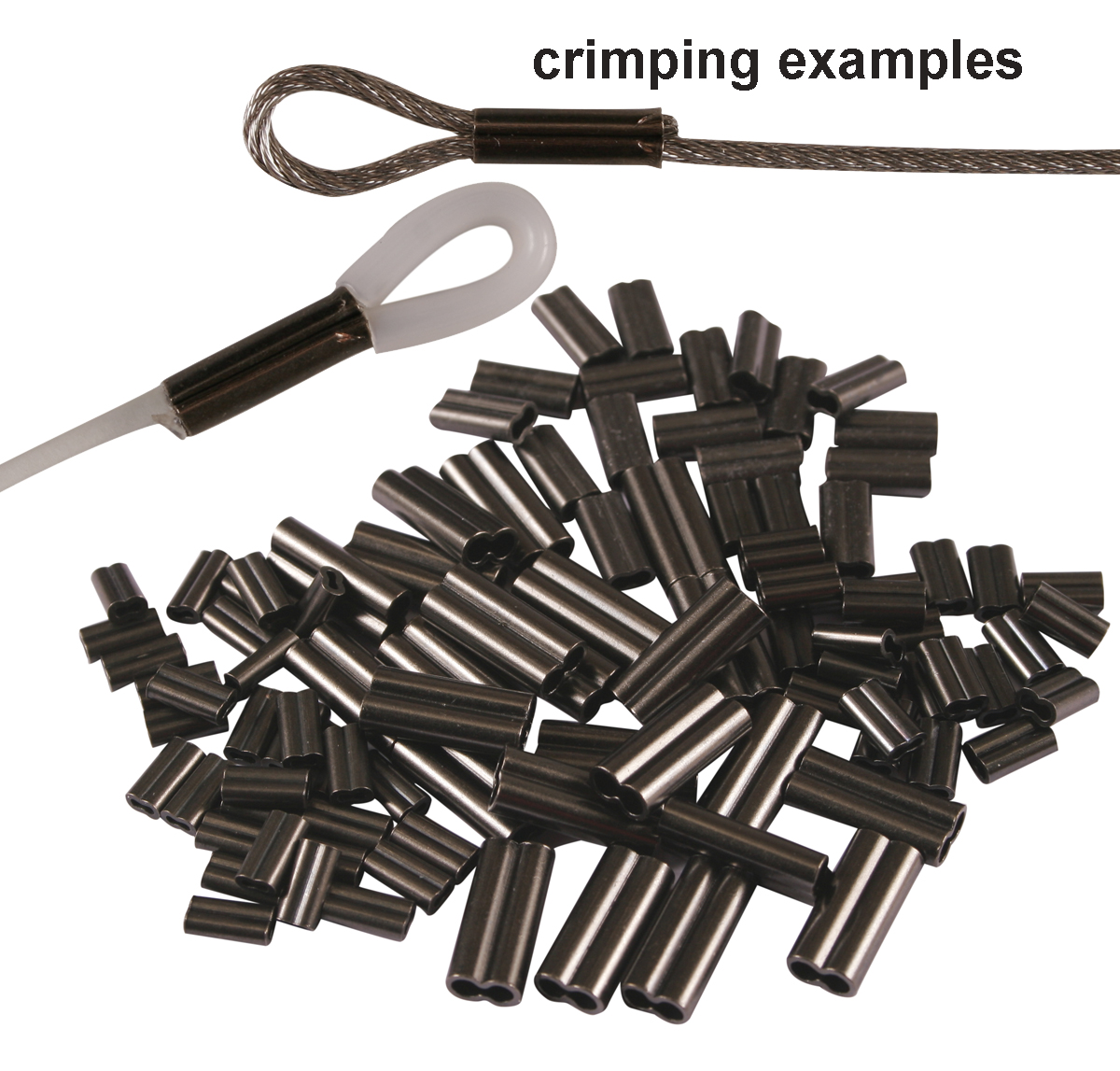 Wellsys Game Fishing - Double (Figure 8) COPPER CRIMPS (Sleeves)