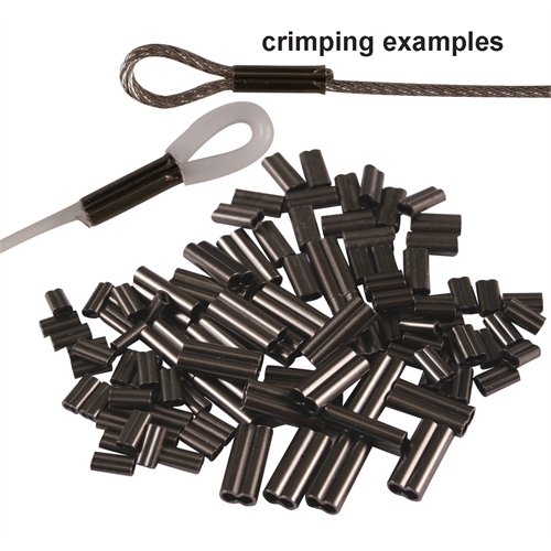 Wellsys Game Fishing - Double (Figure 8) COPPER CRIMPS (Sleeves)