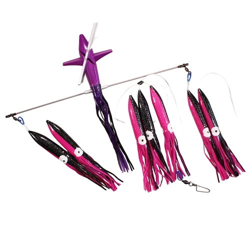 Wellsys Game Fishing Teaser - MULTI DIRECTIONAL SIDE SWIMMER BAR - Squid 7in