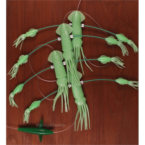 Wellsys Game Fishing Teaser - SQUID SPLASHER with 9in Squid