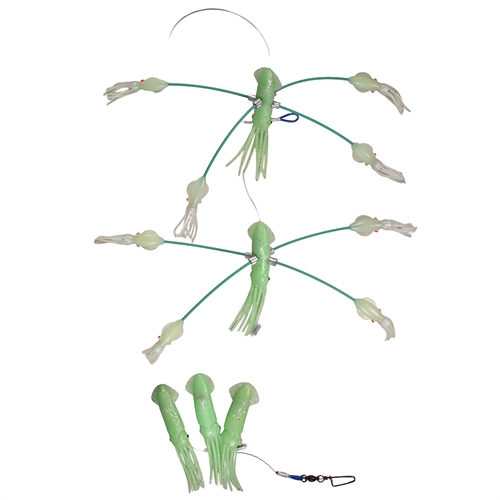 Wellsys Game Fishing Teaser - XF SQUID SPLASHER with 7in Squid