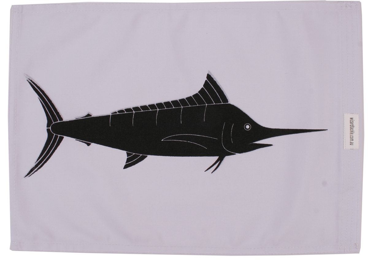 Wizard Game Fishing Flags BLACK MARLIN